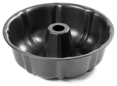 Savarin-Backform Ø 25,5 cm, Kohlenstoffstahl, Antihaft, schwarz