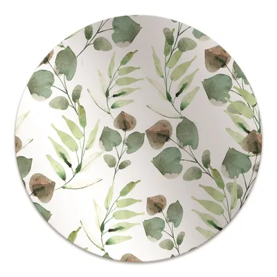 Produktbild von Rundmatte - Stuhlunterlage Bürostuhlunterlage - Rund Ø 100 cm - Bodenmatte - Fußmatte - Herbstblätter