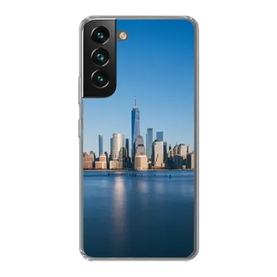 Produktbild von MuchoWow® Handyhülle Schutzhülle Hülle für Samsung Galaxy S22 New York - Skyline - Blau Silikon Softcase Handy Hülle - Mobiltelefonhülle