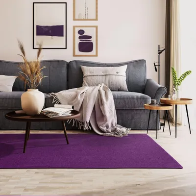 Produktbild von Steffensmeier Kurzflorteppich Cambridge Young | Teppich für das Wohnzimmer, Jugendzimmer in Lila, Größe: 80x300 cm