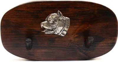 Image de Pitbull - support pour accessoires, support pour médailles pour chiens, crochets pour clés de Art-Dog