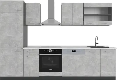 Obrázok produktu pre Kuchynský kút Vicco R-Line Betón/antracit 300 cm , AP Marble, Model 53474