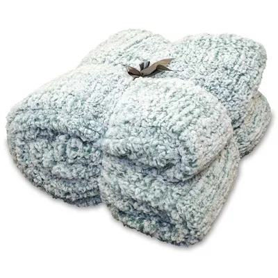 Produktbild von Unyqoos® Kuscheldecke – Fleece-Plaid 150 x 200 cm, Mineralblau, gesteppte Wabenoptik