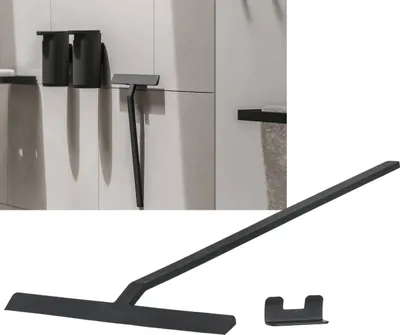 Produktbild von Zone Denmark Bad Abzieher Duschabzieher schwarz mit 50 cm langem Griff RIM