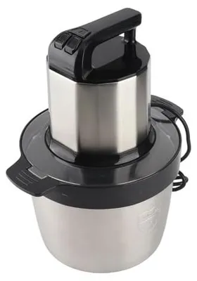 Fleischwolf 6L 1500W Edelstahl 2 Stufen Zerkleinerer