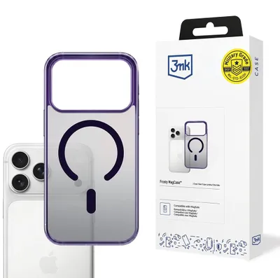 Productafbeelding van Apple iPhone 17 Pro - 3Mk Frosty Magcase, paars