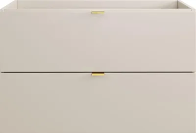 Zdjęcie produktu dla Szafka Pod Umywalkę 80 Cm Kaszmir Mat 2 Szuflady Cichy Domyk