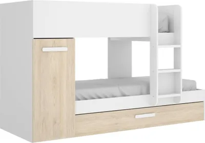 Image de Hikaa - Ensemble Chambre à Coucher, 244x112x150h cm Blanc