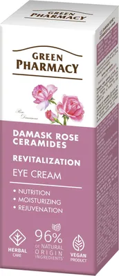 Image de Crème pour les yeux à la rose de Damas et aux céramides 15 ml