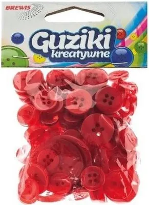 Produktbild von Kreative rote Knöpfe 40 g (Schul- und Schrein, Kreativ)