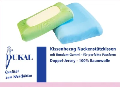 Produktbild von Bezug Nackenstützkissen : Farbe - Rosé, Größe - 30-35x50 cm