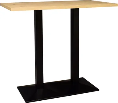 Produktbild von Bartisch Efthimia 120x70x75 schwarz matt/asteiche 14421