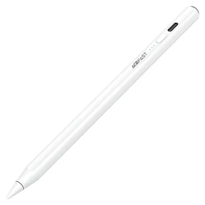 Produktbild von Rysik stylus pojemnościowy Acefast V2 do iPad z 2 wymiennymi końcówkami - biały