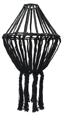 Immagine prodotto di Grande ragno decorativo in macramè - Nero