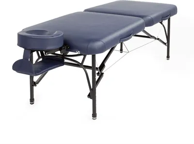 Produktbild von Massageliege »Voyager Light«, mit schwarzem Gestell dunkelblau