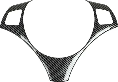 Immagine prodotto di Copertura del telaio del volante, modello in fibra di carbonio, protezione forte, sostituzione elegante e durevole per Serie 3 E90 E92 E93