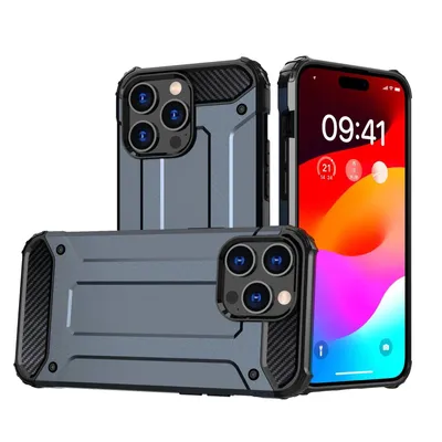 Obrázek produktu pro Pouzdro HQWear Hybrid Armor pro iPhone 15 Plus, modré