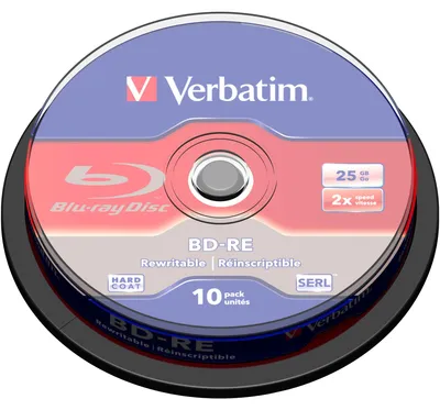Produktbild von Verbatim BD-RE 25GB/1-2x Cakebox (10 Disc)