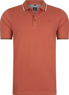 Produktbild von Mario Russo Poloshirt Edward – Herren-Poloshirt – Poloshirts für Herren – Baumwolle – Orange – 4XL