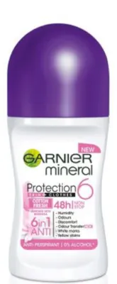 Produktbild von Garnier Roll-On 50 ml für Frauen – Deodorant „Baumwolle Fresh“