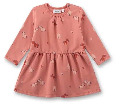 Produktbild von Sanetta Pure Mädchen-Sweatkleid langarm rosa Esel 56