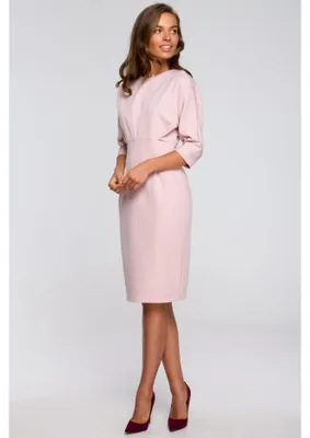 Immagine prodotto di Stylove Abito midi donna Estrineve S242 rosa cipria XXL