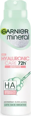 Immagine prodotto di Garnier Mineral Hyaluronic Care Antyperspirant w sprayu 150 ml 72H