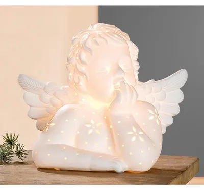Immagine prodotto di Gilde Tischleuchte, "Raffael", Porzellan, weiß, VE 1, L. 25 cm, B. 13 cm, H. 23.5 cm 22677 4009079226775, productTiles.product.images.aiGenerated