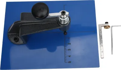Image de Table de coupe circulaire pour verre, outil de coupe professionnel en acier rond avec 2 accessoires