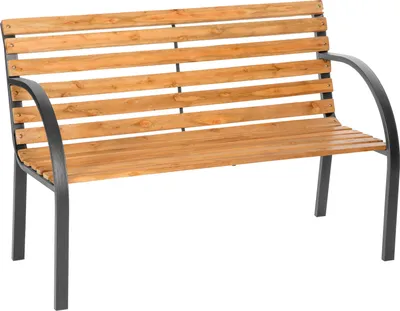 Image de tectake Banc de jardin Micha L 119,5 x P 62 x H 83 cm, en bois , couleur brun