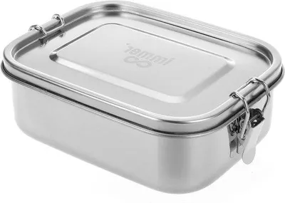 Image de Boîte à lunch en acier - Cette boîte à bento durable est sans fuite, sans plastique et facile à nettoyer, idéale pour les déplacements (1600 ml)