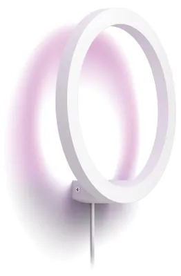 Produktbild von Philips Hue White and Color ambiance Sana Wandleuchte weiß, Intelligente Wandleuchte, Bluetooth/Zigbee, Weiß, LED, Metall, Nicht austauschbare(s) Leuchtmittel