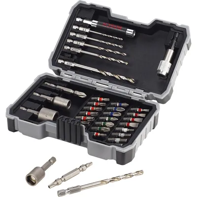 Image de BOSCH 2607017328 BOSCH Jeu de forets et d'embouts HSS-G, 35 pièces