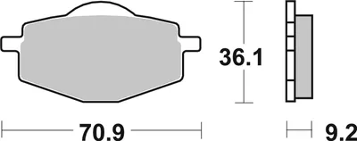 Produktbild von Bremsbeläge SBS 575LF Street Ceramic