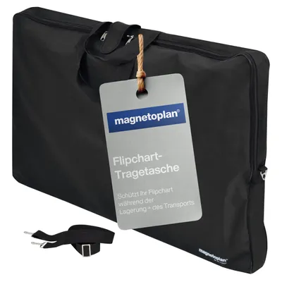 Produktbild von magnetoplan Flipchart-Tragetasche, Schwarz | Für den sicheren Transport