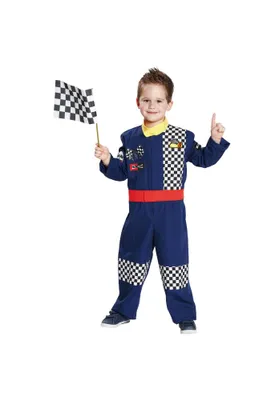 Produktbild von RUBIE'S Faschingskostüm - Rennfahrer Overall, Größe: 140