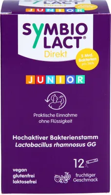 Obrázok produktu pre SymbioLact Direkt Junior tyčinky s ovocnou príchuťou, 12 ks tyčiniek