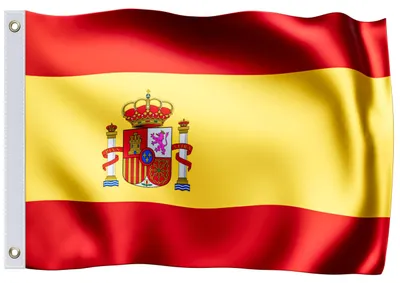 Spanien Flagge 150x90 cm, Polyester, mit Metallringen