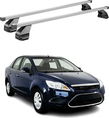Produktbild von Menabo Dachträger Grundtäger für Ford Focus 2004-2011 75kg Stahl Silber 2 tlg