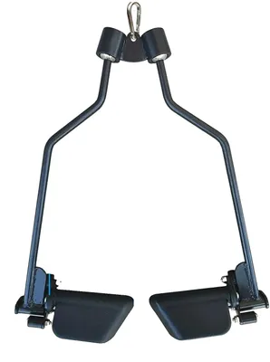 Productafbeelding van Kabelaccessoires voor de lat pulldown, zwaarstalen constructie, antislip rubberen handgreep, ZWART-BSP08