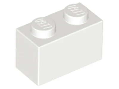 Zdjęcie produktu dla Lego® 1 sztuka 3004 Brick 1x2 Part Basic Bricks 1 biały