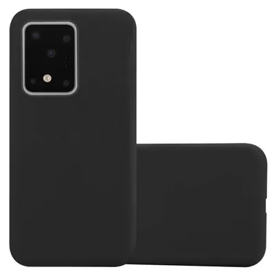 Produktbild von Cadorabo Hülle für Samsung Galaxy S20 ULTRA Schutzhülle in Schwarz Handyhülle TPU Silikon Etui Case Cover