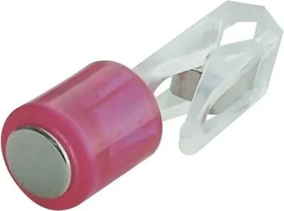 Produktbild von Magnet Power Zylinder + Klammer 14x44mm VE=3 Stück kristallpink