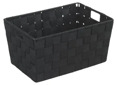 Aufbewahrungskorb Adria S, 30x15x20 cm, schwarz, Kunststoff