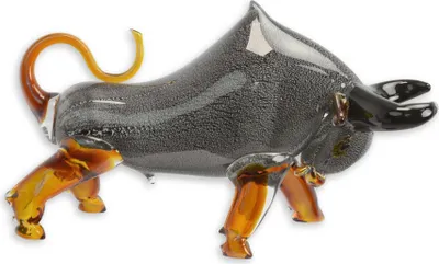 Produktbild von Glasfigur Stier im Murano-Stil Replikat Retro Design Dekoration