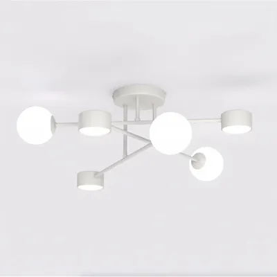 Immagine prodotto di Lampada a sospensione Holon in acciaio bianco opaco