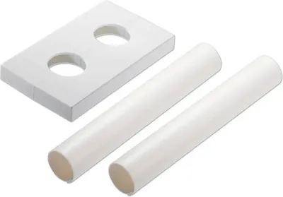 Produktbild von Danfoss Doppelrosette für 50 mm Bodenanschluss Kunststoff weiß 1 Stück 013G3207