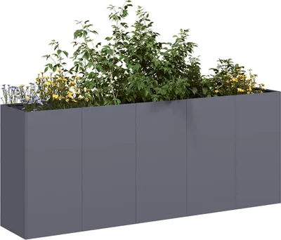 Obrázok produktu pre Maison Exclusive - Kvetináč antracitový 200x40x80 cm Studeno valcovaná oceľ