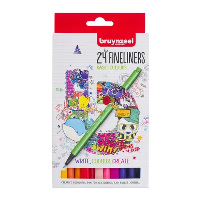 Obrázek produktu pro Bruynzeel Fineliner 24 Fixy 24 ks