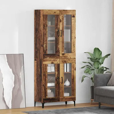 Obrázek produktu pro vidaXL Highboard old wood 69,5 x 34 x 180 cm materiál na bázi dřeva